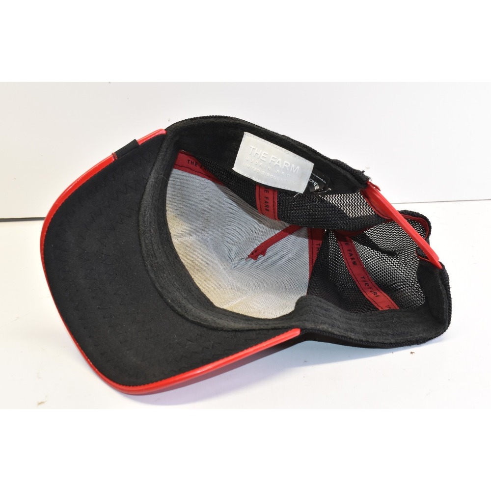 Goorin Bros The Farm Limited Circulation Snapback Hat GOAT Red/Black Pleather - Picture 5 of 6